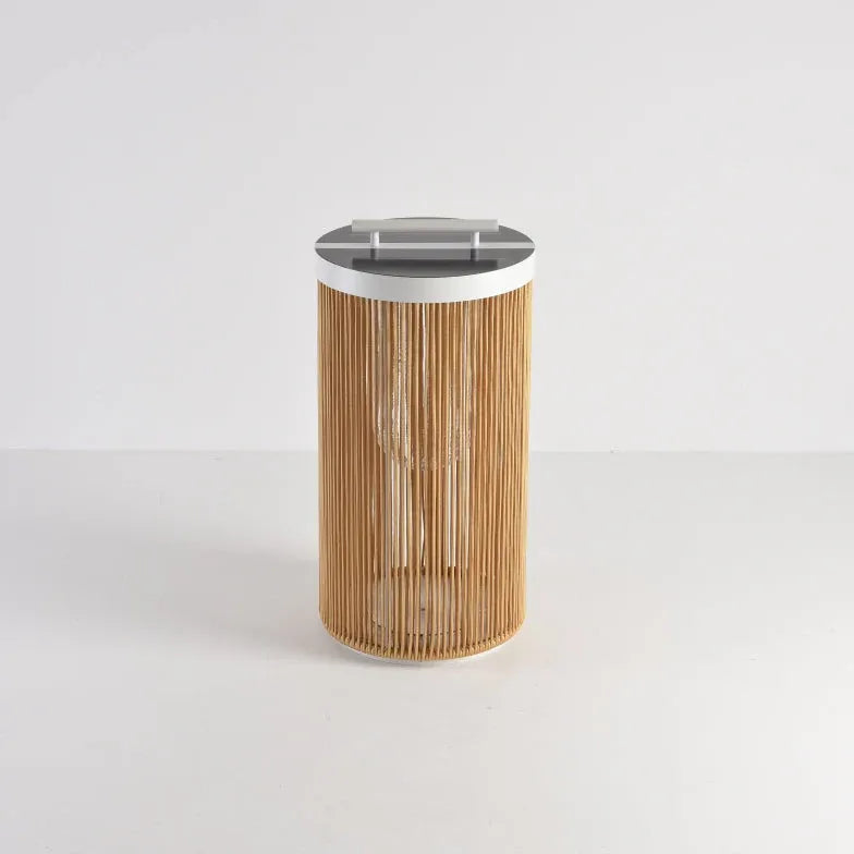 Lampadari da pavimento cilindro rattan esterno - clowasit.com