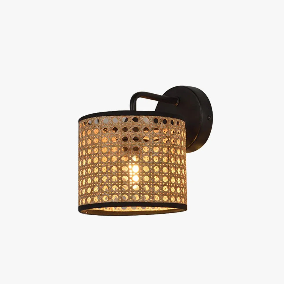 Lampadario da muro rattan camera letto - clowasit.com