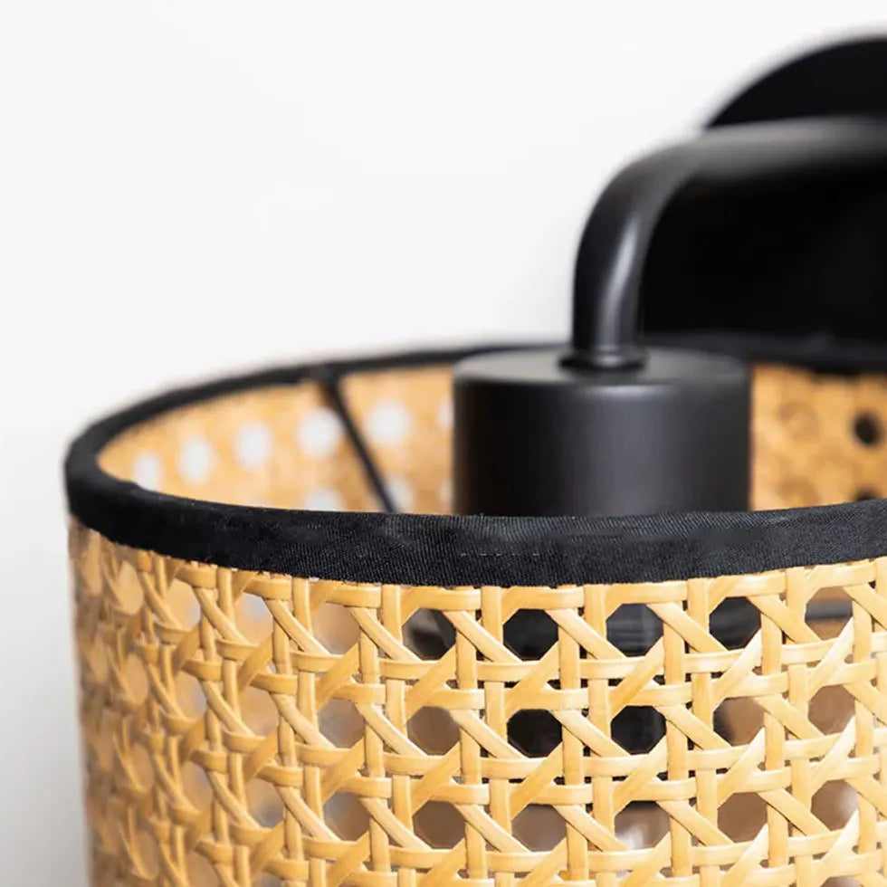 Lampadario da muro rattan camera letto - clowasit.com