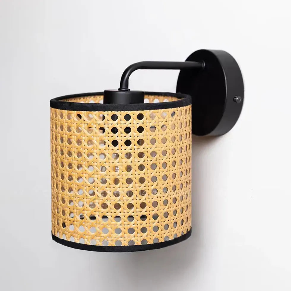 Lampadario da muro rattan camera letto - clowasit.com