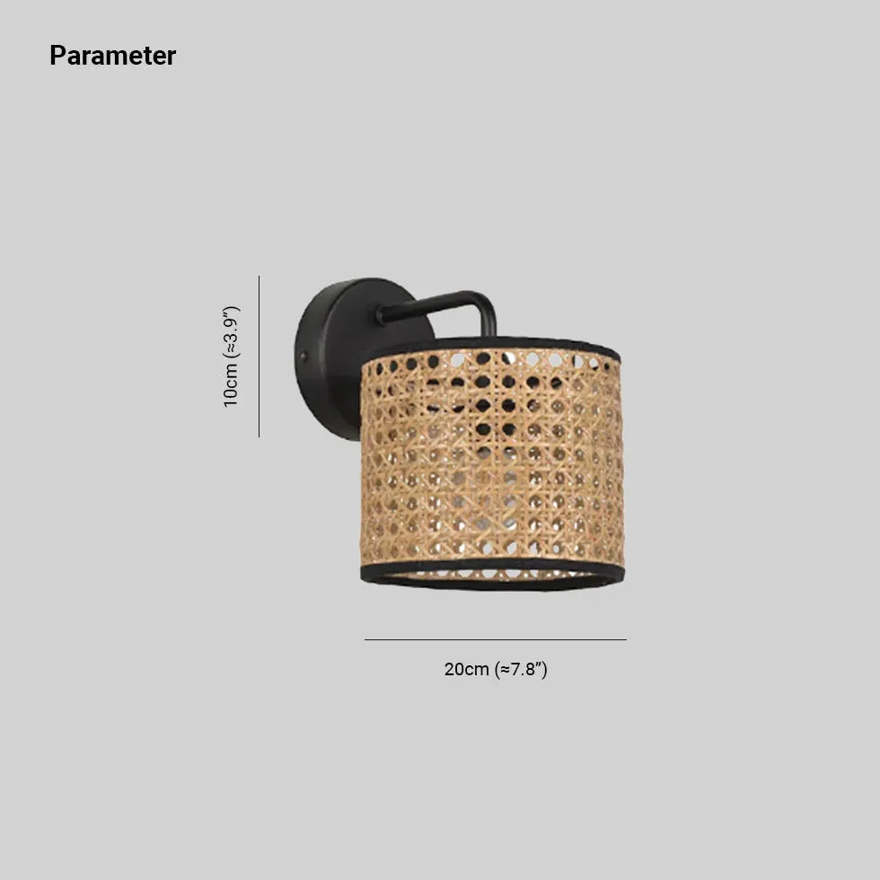 Lampadario da muro rattan camera letto - clowasit.com