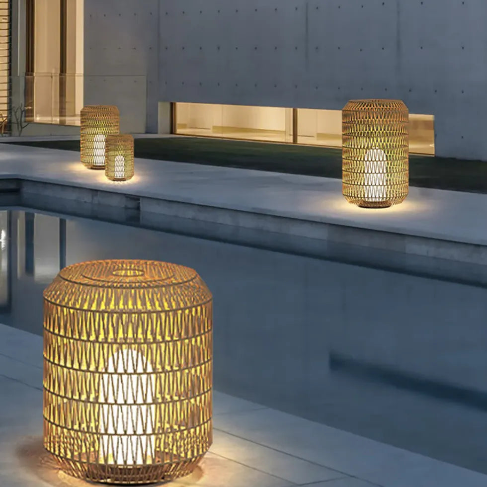 Lampade da terra in Rattan Design Lanterna - clowasit.com