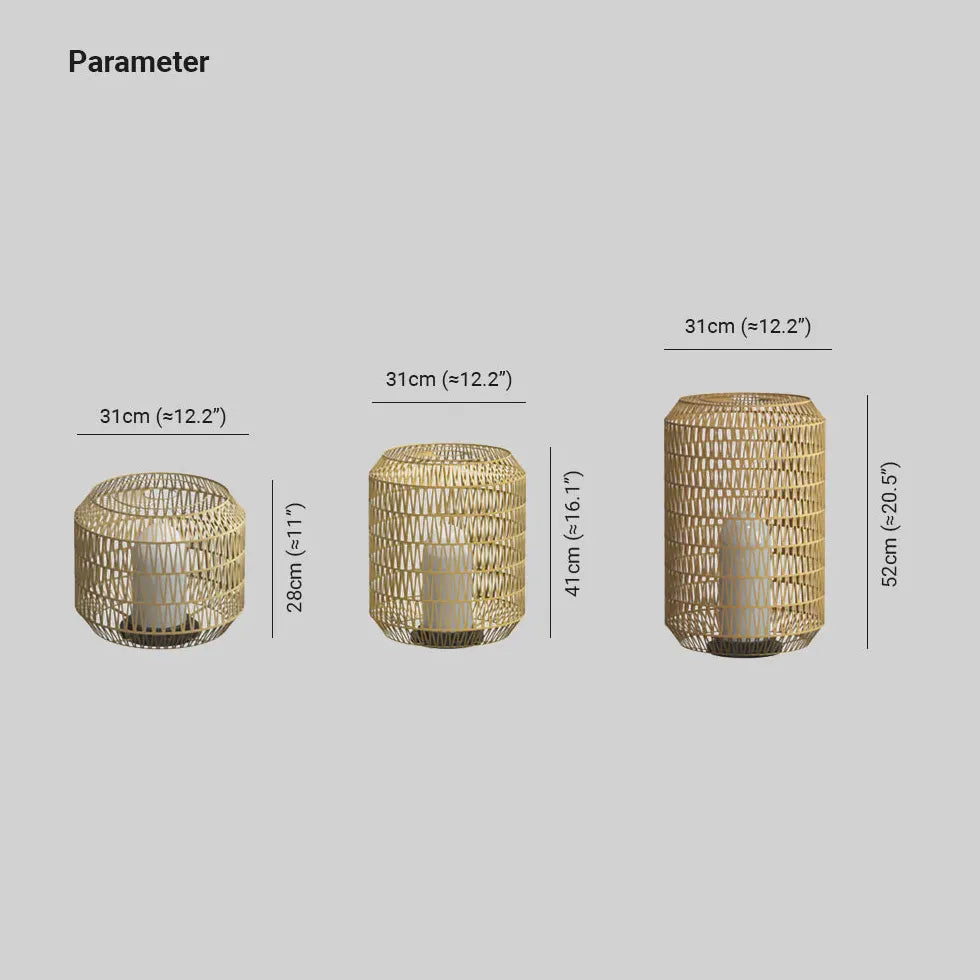 Lampade da terra in Rattan Design Lanterna - clowasit.com