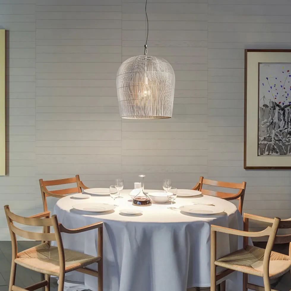 Pendente lampadari moderni cucina intrecciato semi trasparente - clowasit.com