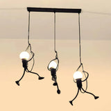 Lampadario stile moderno con figure bianche eleganti - clowasit.com