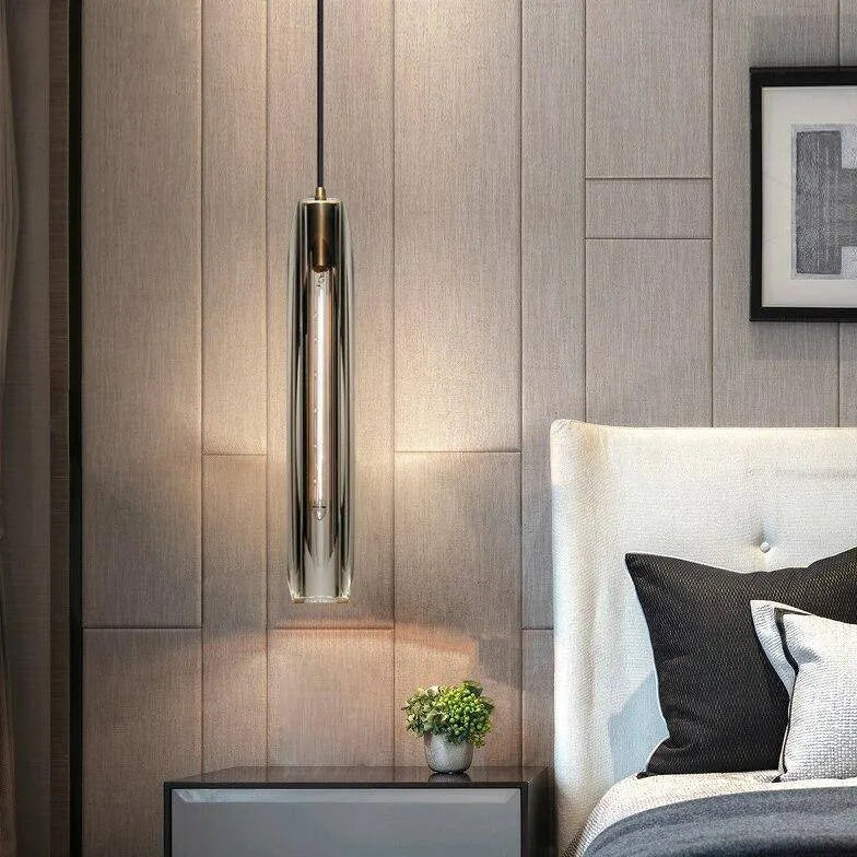 Lampadari in vetro trasparente Lunga colonna - clowasit.com