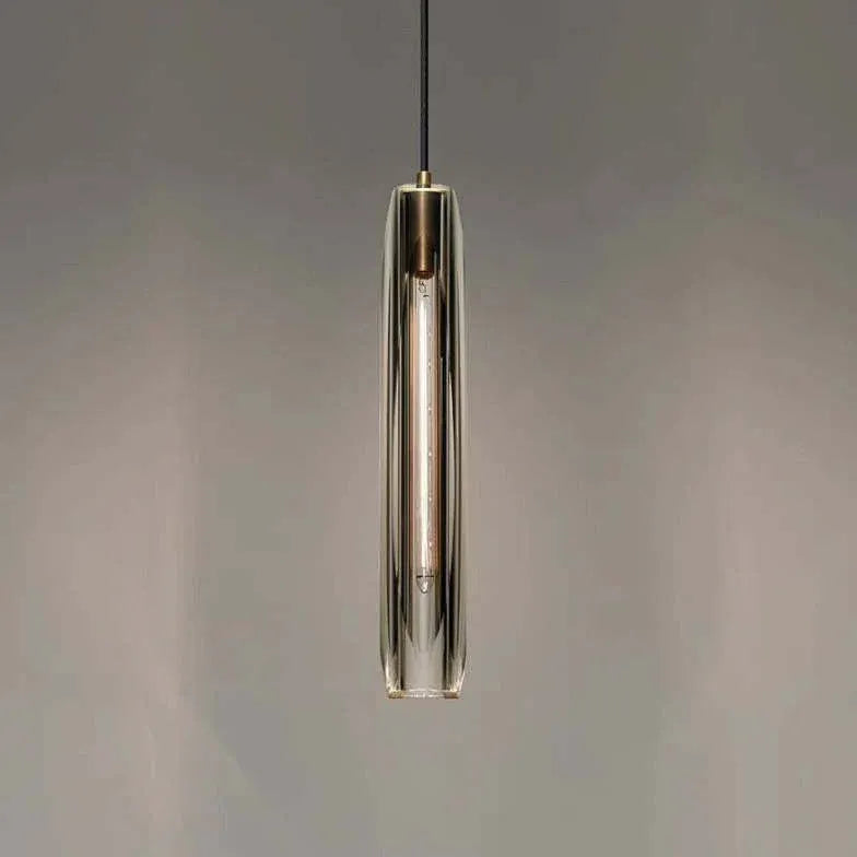 Lampadari in vetro trasparente Lunga colonna - clowasit.com