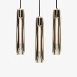 Lampadari in vetro trasparente Lunga colonna - clowasit.com