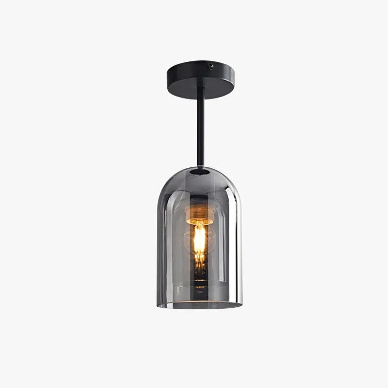 Lampadari a plafoniera vetro semielittico per corridoio - clowasit.com