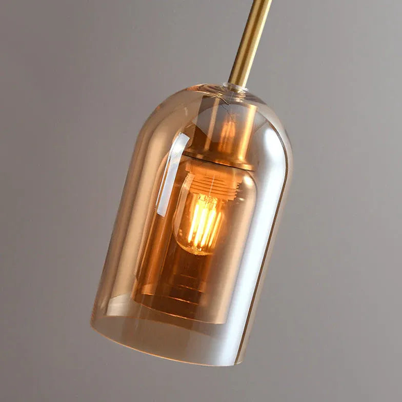 Lampadari a plafoniera vetro semielittico per corridoio - clowasit.com