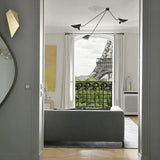 Lampadario da sala Design elegante nero regolabile - clowasit.com