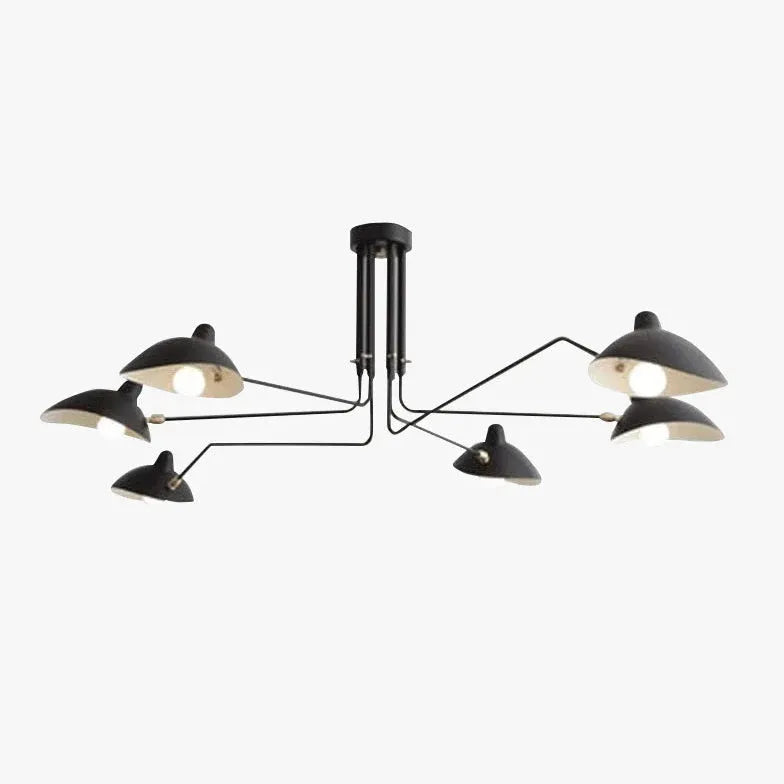 Lampadario da sala Design elegante nero regolabile - clowasit.com