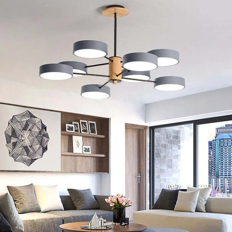 Lampadario per sala moderna stile multi cerchio - clowasit.com