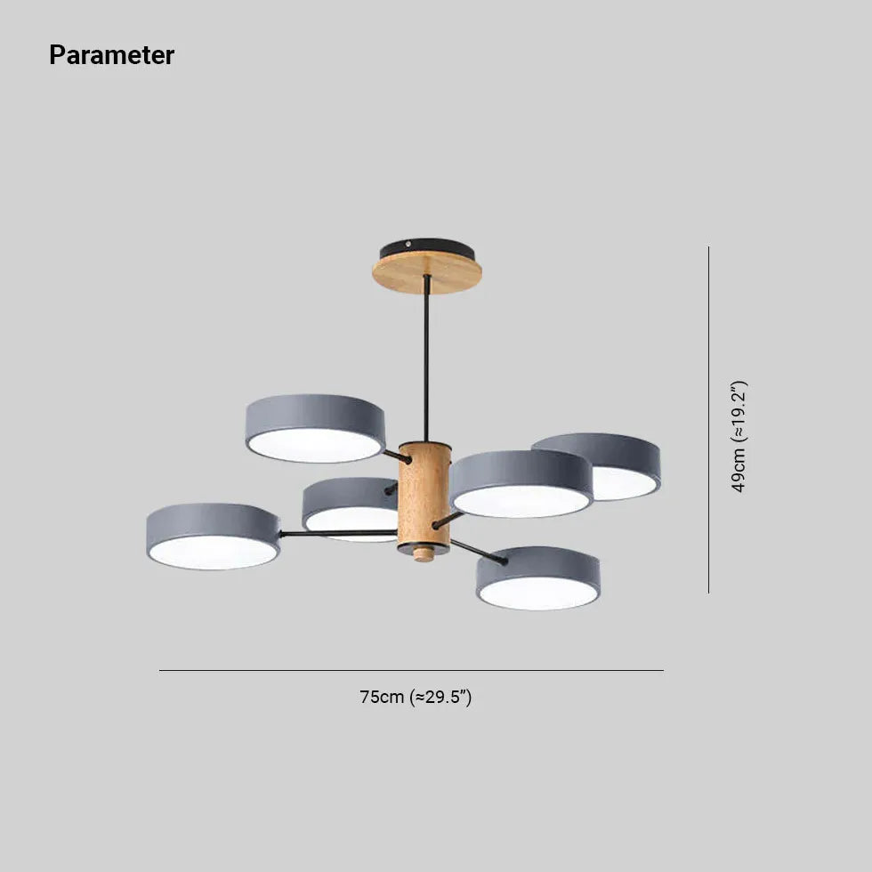 Lampadario per sala moderna stile multi cerchio - clowasit.com