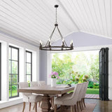 Lampadari Candele Eleganza Industriale in Metallo Nero - clowasit.com