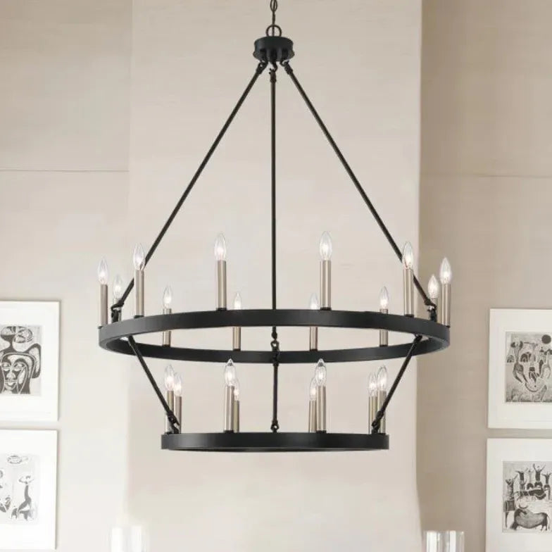 Lampadario a Candelabro Design Industriale Elegante - clowasit.com