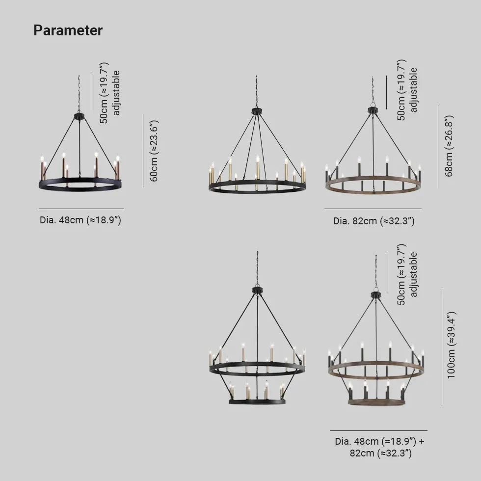 Lampadario a Candelabro Design Industriale Elegante - clowasit.com