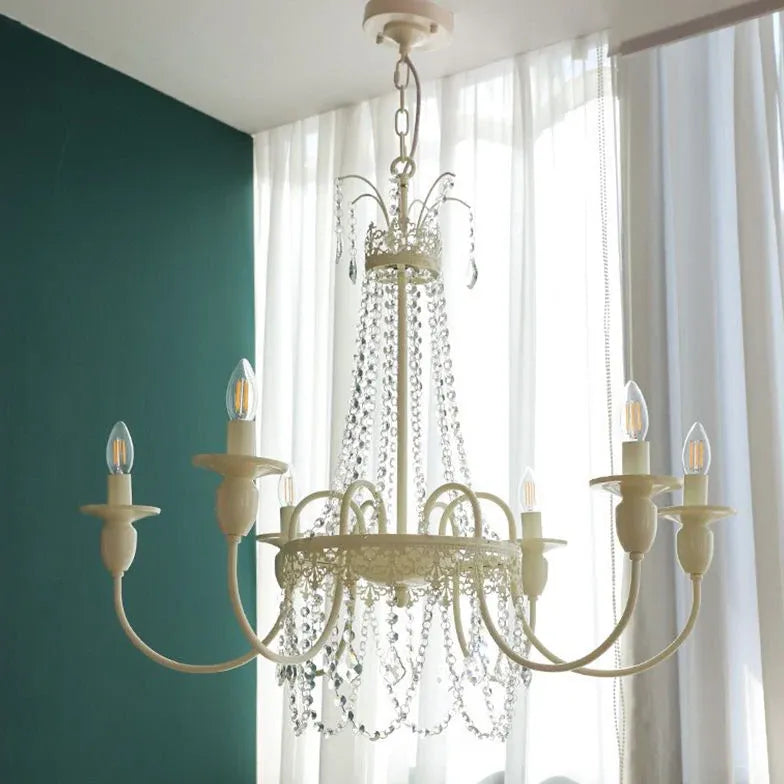 Lampadario con Cristalli Pendenti Stile Europeo Raffinato - clowasit.com