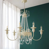 Lampadario con Cristalli Pendenti Stile Europeo Raffinato - clowasit.com