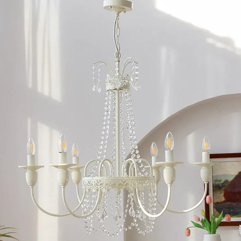 Lampadario con Cristalli Pendenti Stile Europeo Raffinato - clowasit.com