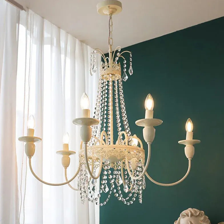 Lampadario con Cristalli Pendenti Stile Europeo Raffinato - clowasit.com