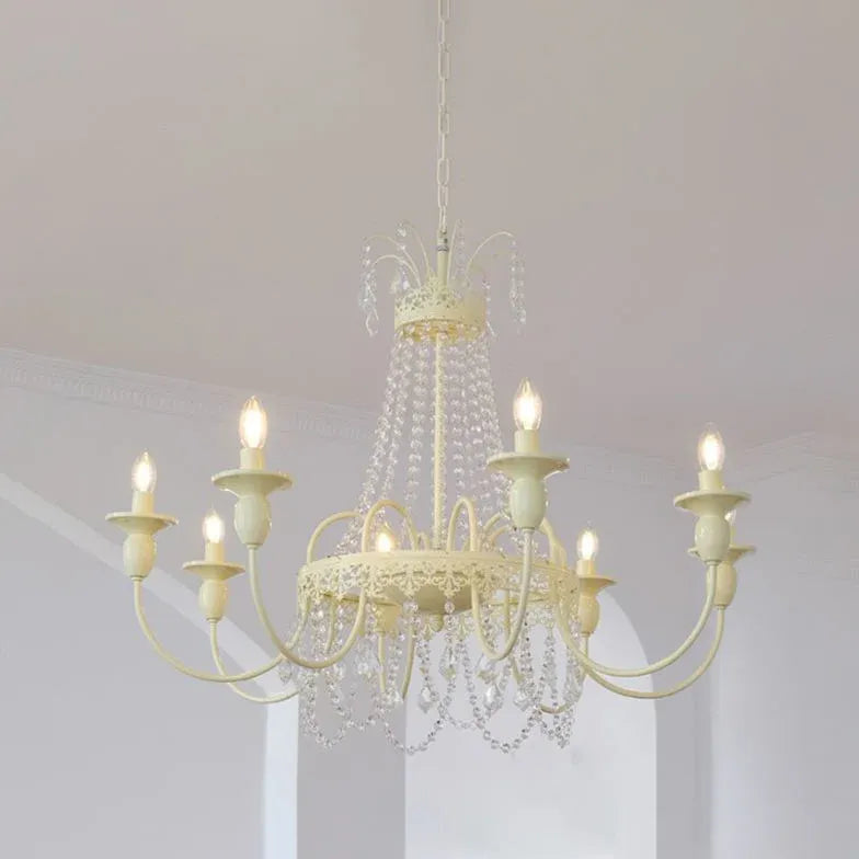 Lampadario con Cristalli Pendenti Stile Europeo Raffinato - clowasit.com
