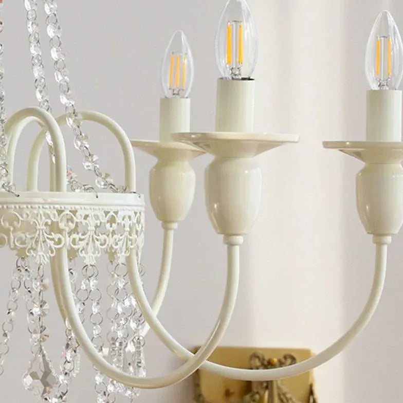 Lampadario con Cristalli Pendenti Stile Europeo Raffinato - clowasit.com