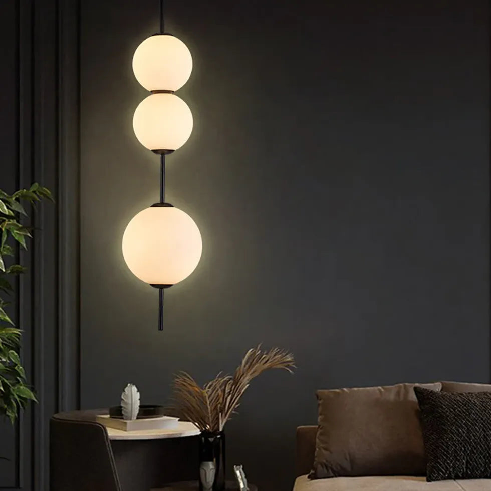 Lampada a sospensione sfere Eleganza in vetro - clowasit.com
