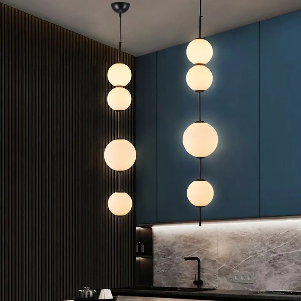 Lampada a sospensione sfere Eleganza in vetro - clowasit.com