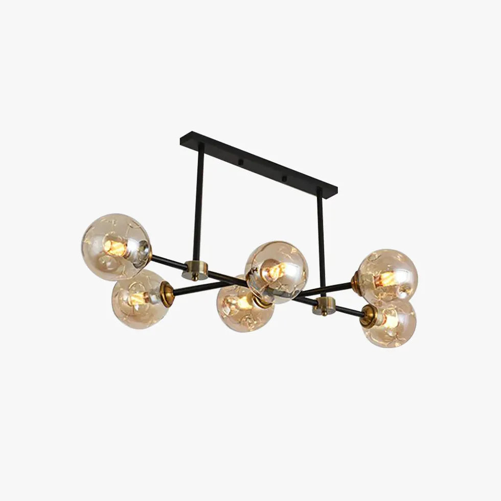 Lampadari Liberty con Sfere in Vetro Dorato - clowasit.com