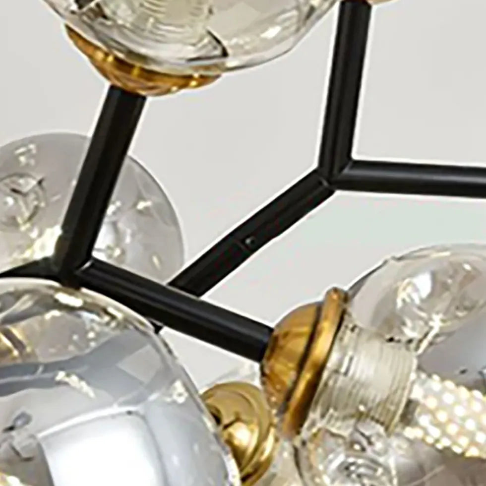 Lampadari Liberty con Sfere in Vetro Dorato - clowasit.com