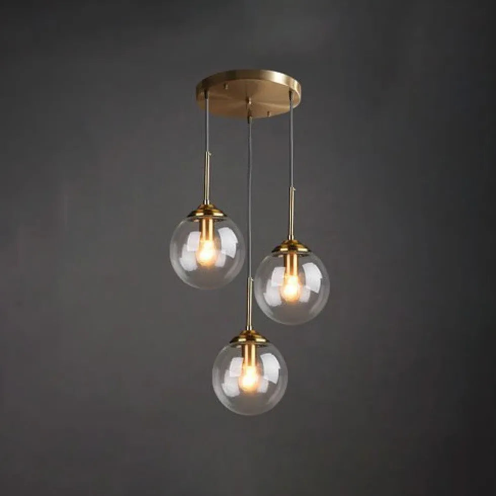 Lampade a sospensione in vetro trasparente elegante - clowasit.com