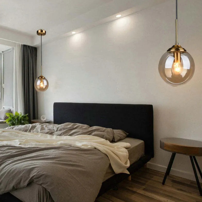 Lampade a sospensione in vetro trasparente elegante - clowasit.com
