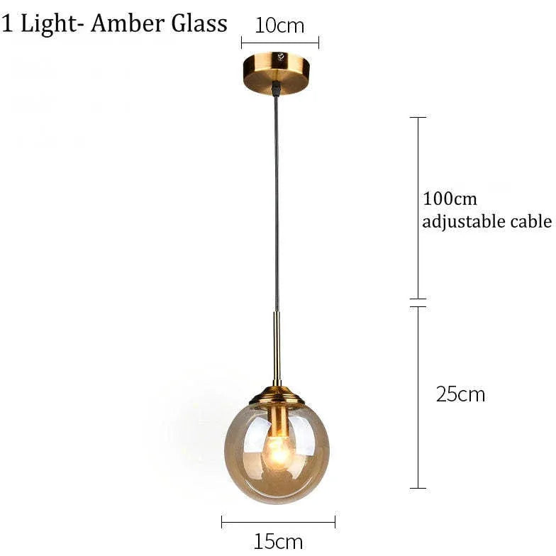 Lampade a sospensione in vetro trasparente elegante - clowasit.com