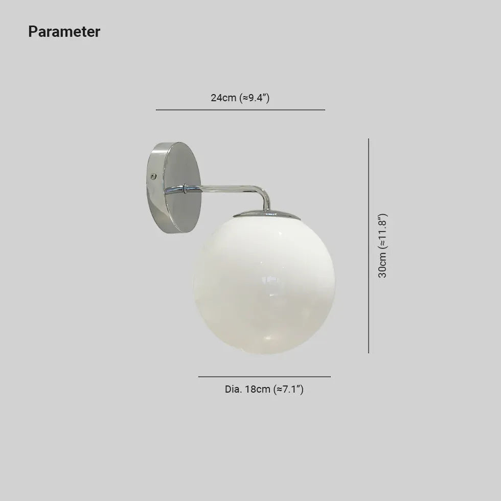 Applique da parete a sfera Vetro Moderno - clowasit.com