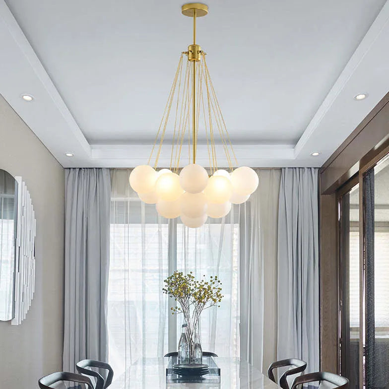 Lampadario Sfere Pendenti Eleganza e Luce Armoniosa - clowasit.com