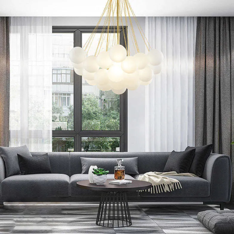 Lampadario Sfere Pendenti Eleganza e Luce Armoniosa - clowasit.com