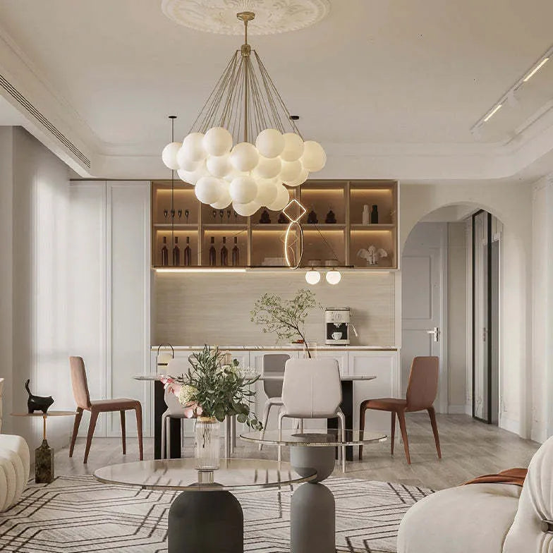 Lampadario Sfere Pendenti Eleganza e Luce Armoniosa - clowasit.com