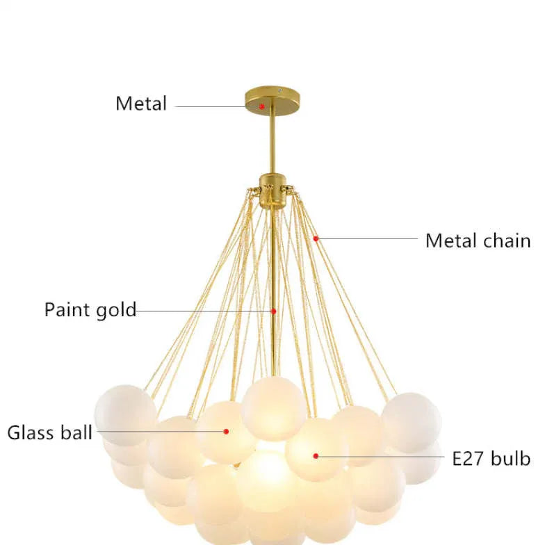 Lampadario Sfere Pendenti Eleganza e Luce Armoniosa - clowasit.com