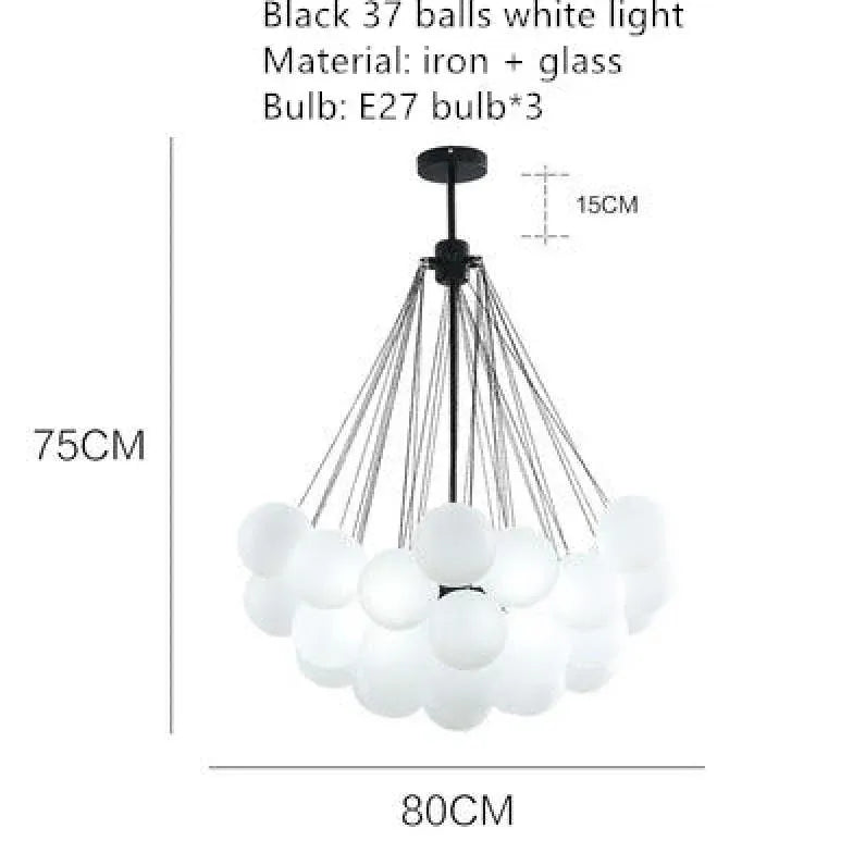 Lampadario Sfere Pendenti Eleganza e Luce Armoniosa - clowasit.com