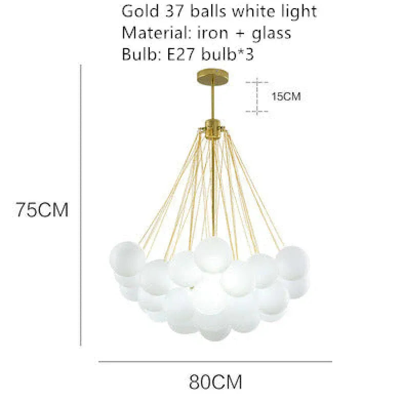 Lampadario Sfere Pendenti Eleganza e Luce Armoniosa - clowasit.com