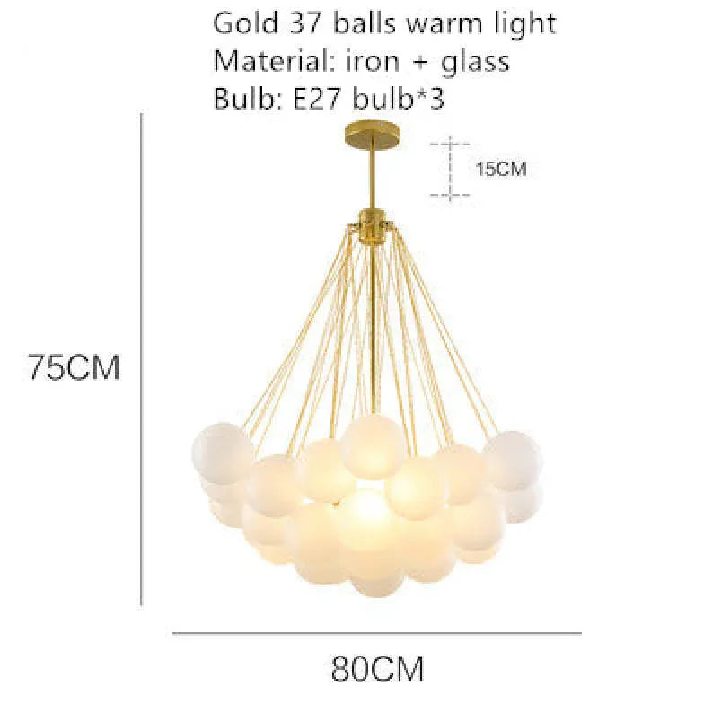 Lampadario Sfere Pendenti Eleganza e Luce Armoniosa - clowasit.com