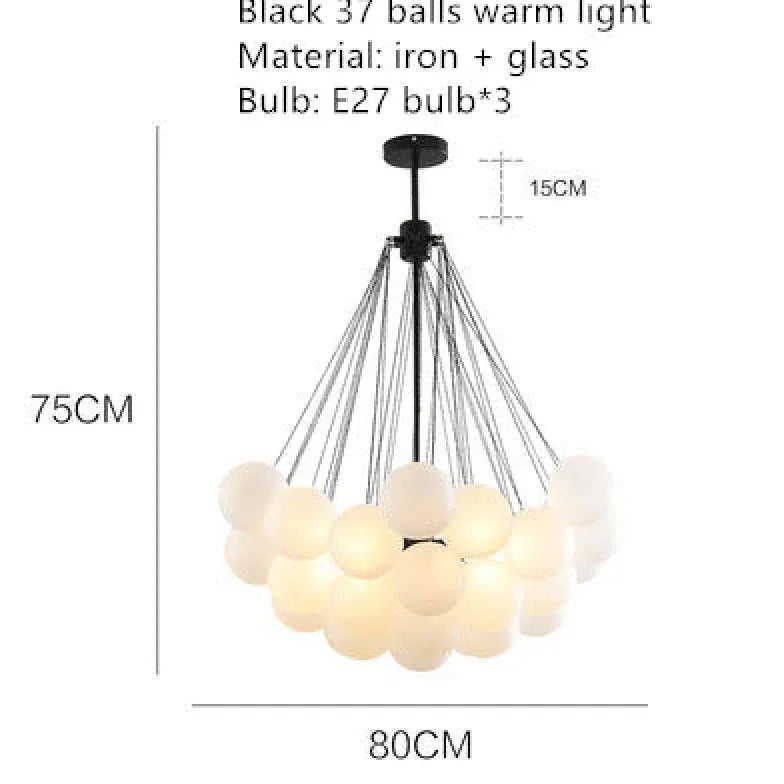 Lampadario Sfere Pendenti Eleganza e Luce Armoniosa - clowasit.com