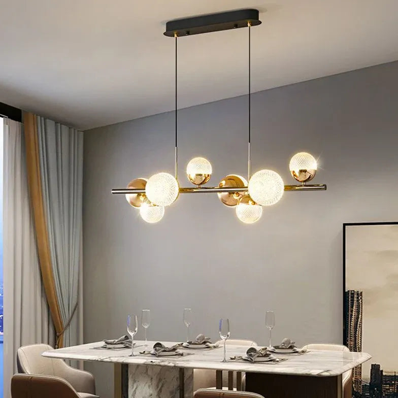 Lampadari Lunghi In Cristallo e Oro - clowasit.com