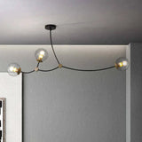 Lampadario a lampada nero design moderno minimalista - clowasit.com