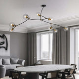 Lampadario a lampada nero design moderno minimalista - clowasit.com