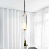 Lampadari a sospensione in metallo cornice ovale - clowasit.com
