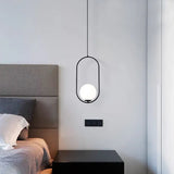 Lampadari a sospensione in metallo cornice ovale - clowasit.com