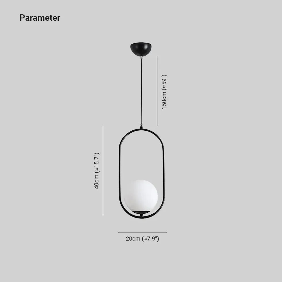 Lampadari a sospensione in metallo cornice ovale - clowasit.com