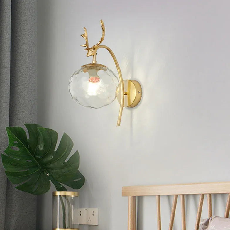 Lampadario muro vetro camera da letto elegante - clowasit.com